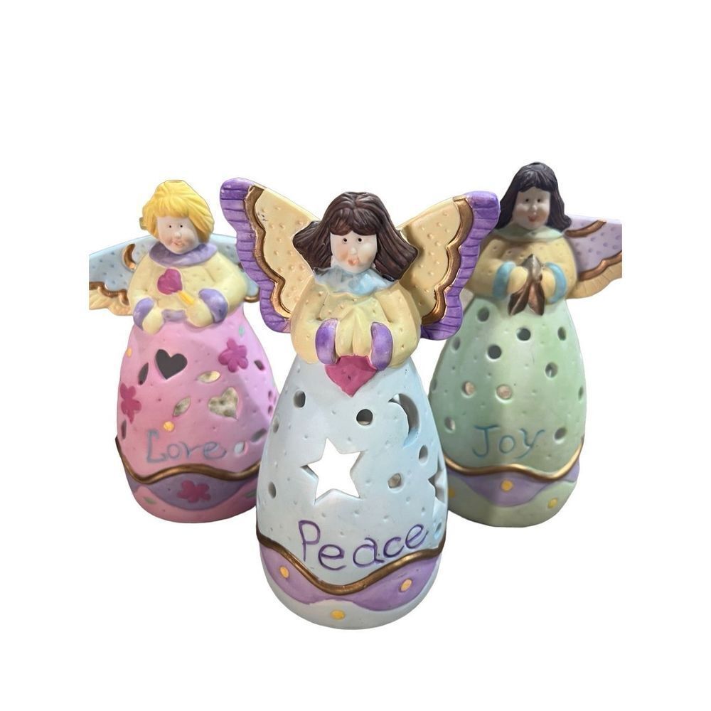 Angel Candle Holder Ceramic